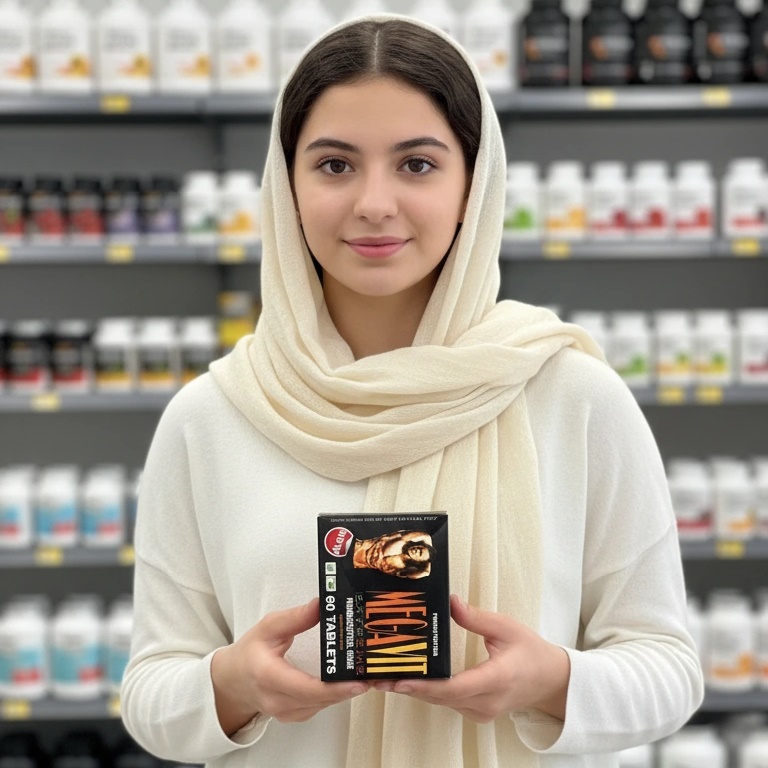 قرص افزایش وزن بدن مگاویت اصلی 60 عددی